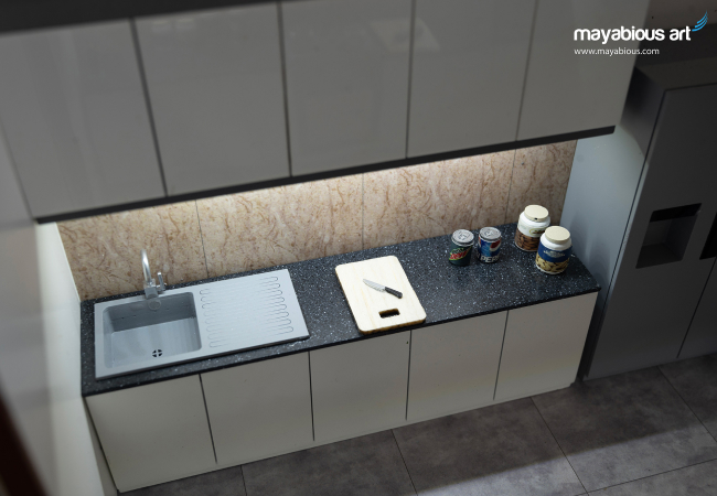 Doll House Kitchen View